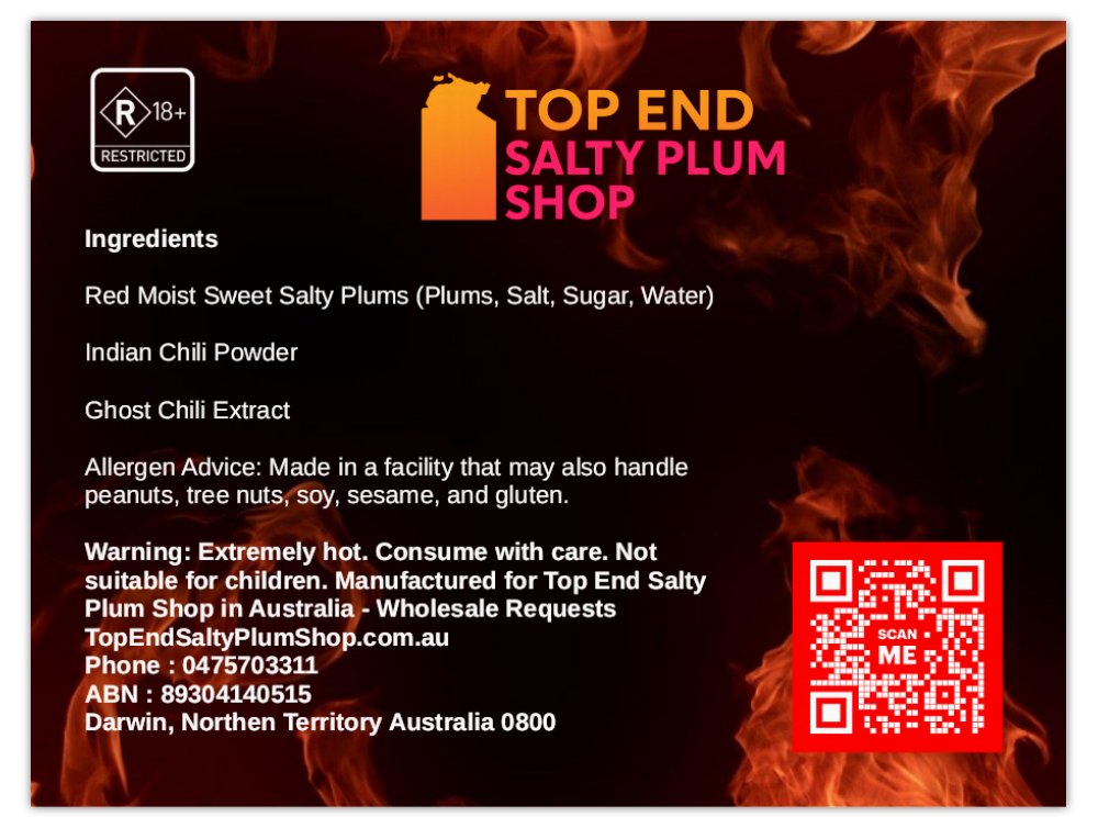 Gates Of Hell Worlds Hottest Salty Plums - Top End Salty Plum Shop Australia