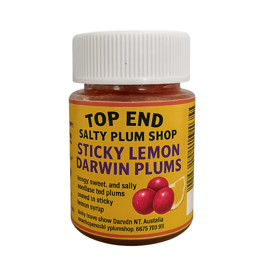 Lemon Sticky Red Sweet Moist Salty plums 90g